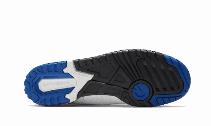 650 White Blue Stable base Decoupled Heel Construction