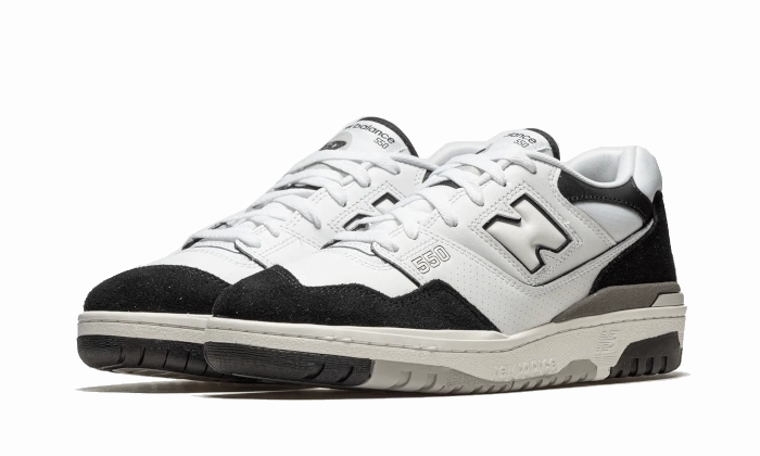 New Balance 550 White Black Rain Cloud Wear comfort