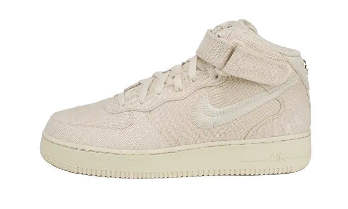 self - confidence Air Force 1 Mid Stussy Fossil
