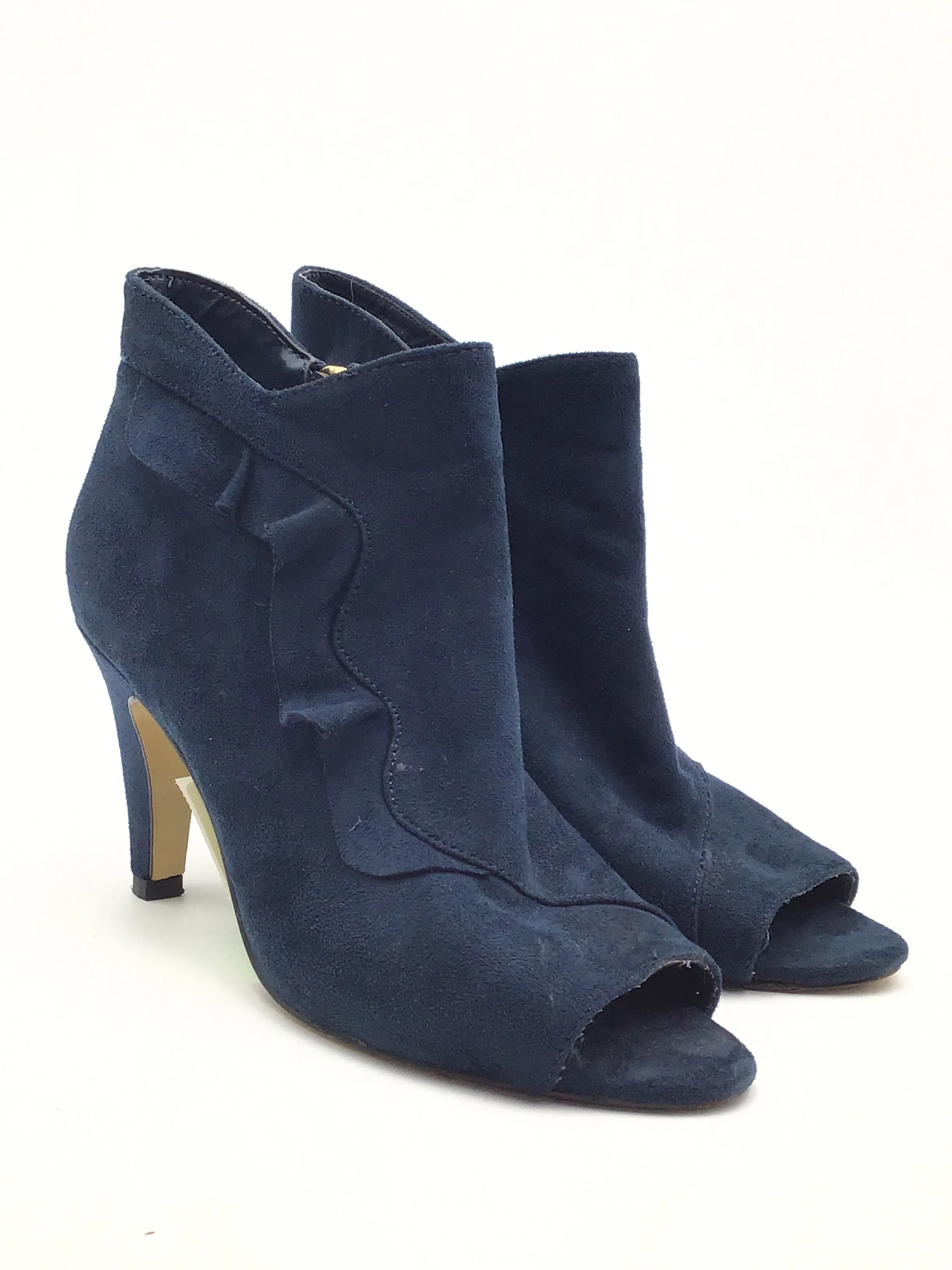Shoes Heels Kitten By Clothes Mentor In Navy, Size: 8.5