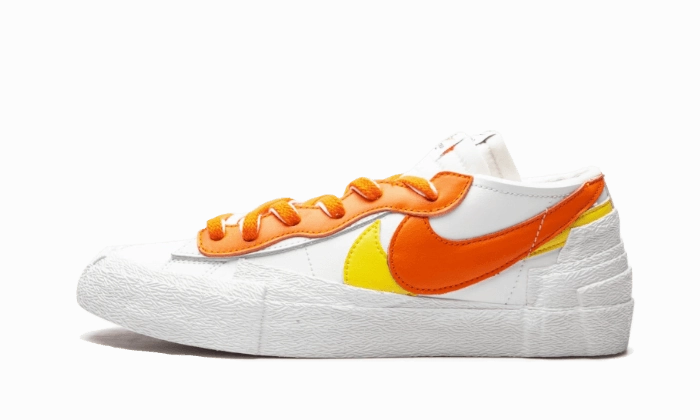 Ultra-soft piece Cushioned Heel Counter Nike Blazer Low Sacai White Magma Orange