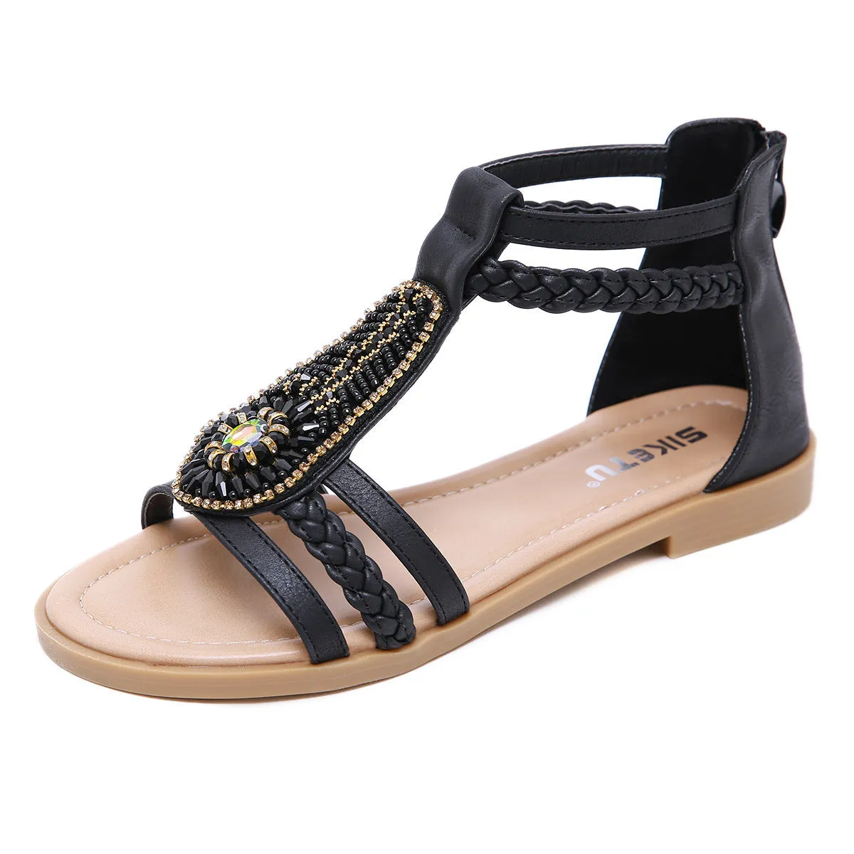 SIKETU | Fashion Gladiator Sandals With Beads