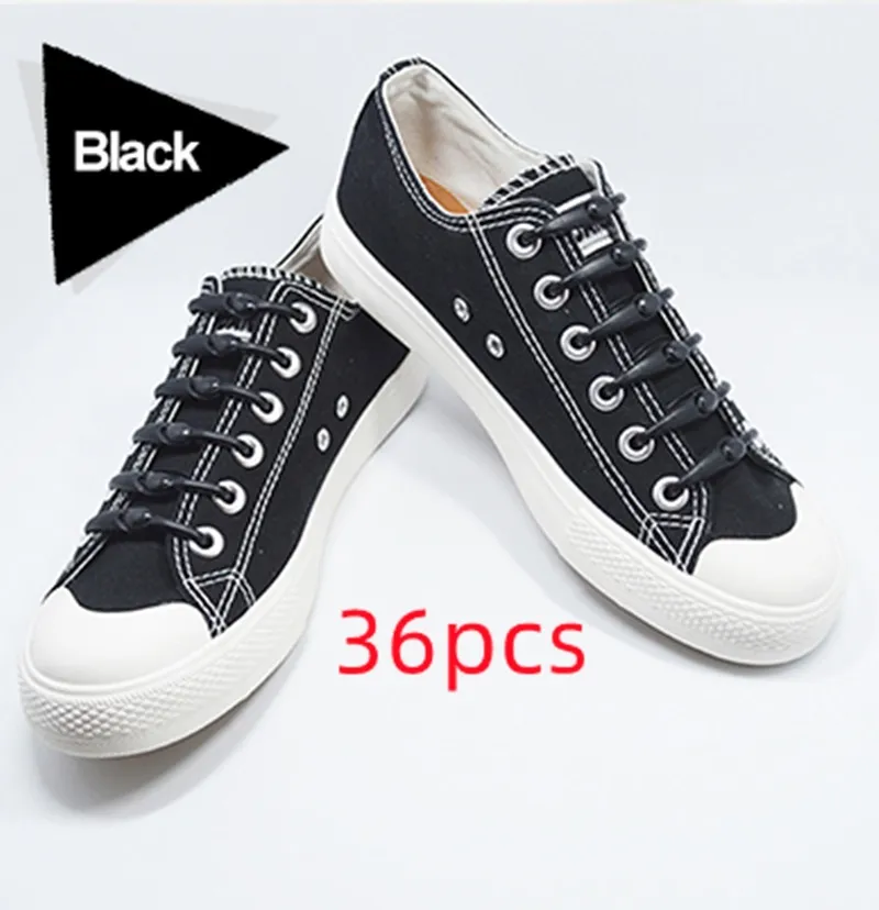 Silicone Elastic Multi-size Horn-shaped Shoelaces