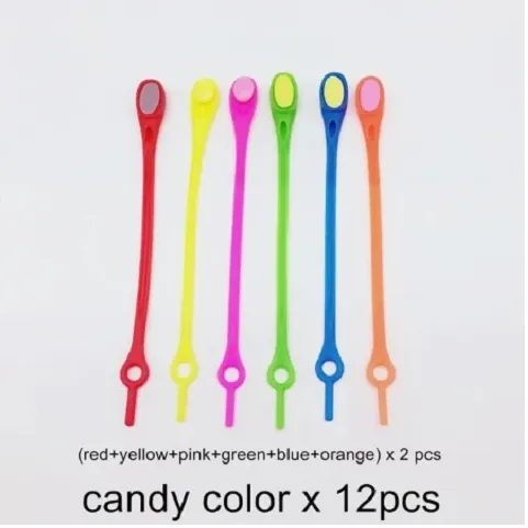 Silicone Elastic Multi-size Horn-shaped Shoelaces