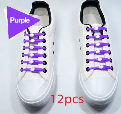 Silicone Elastic Multi-size Horn-shaped Shoelaces