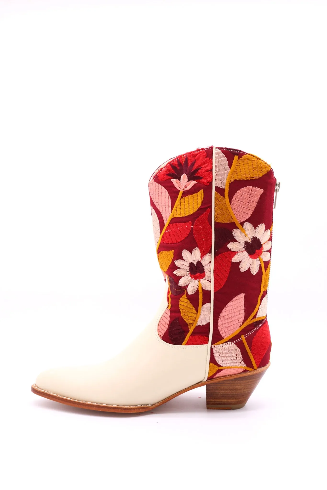 SILK EMBROIDERED WESTERN BOOTS X ANTHROPOLOGIE