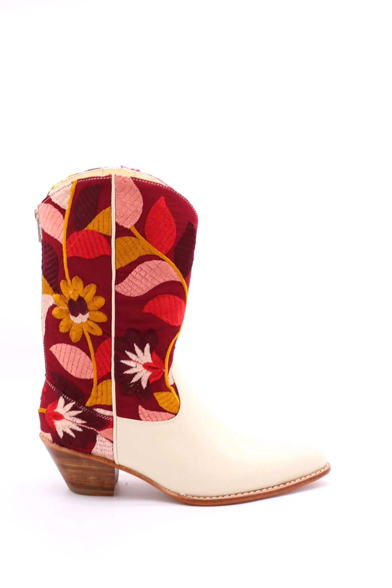 SILK EMBROIDERED WESTERN BOOTS X ANTHROPOLOGIE