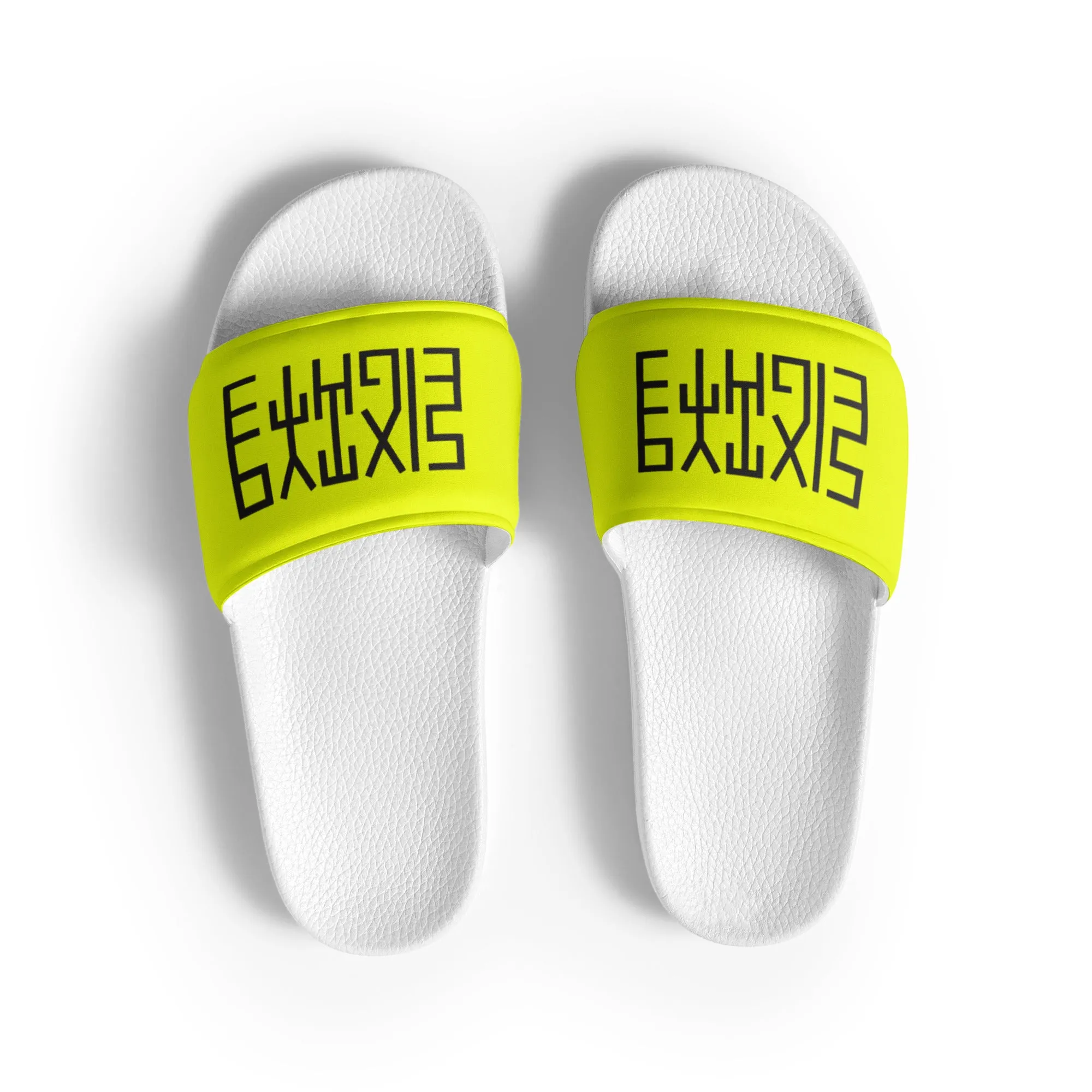 Sixty Eight 93 Logo Black & Lemonade Women's Slides