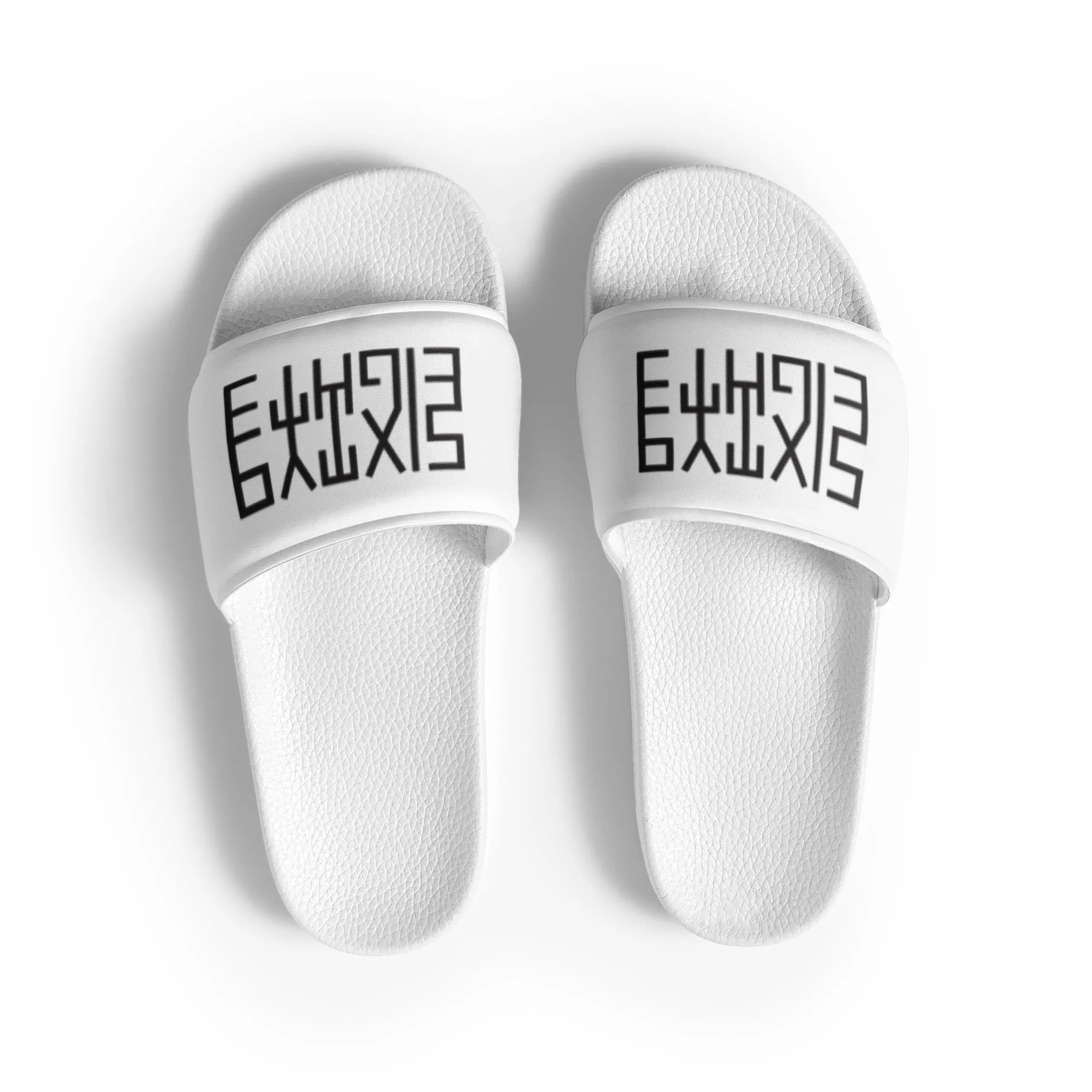 Sixty Eight 93 Logo Black & White Men's Slides
