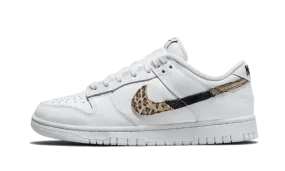 running in an underpass area shoes Dunk Low Animal Print White