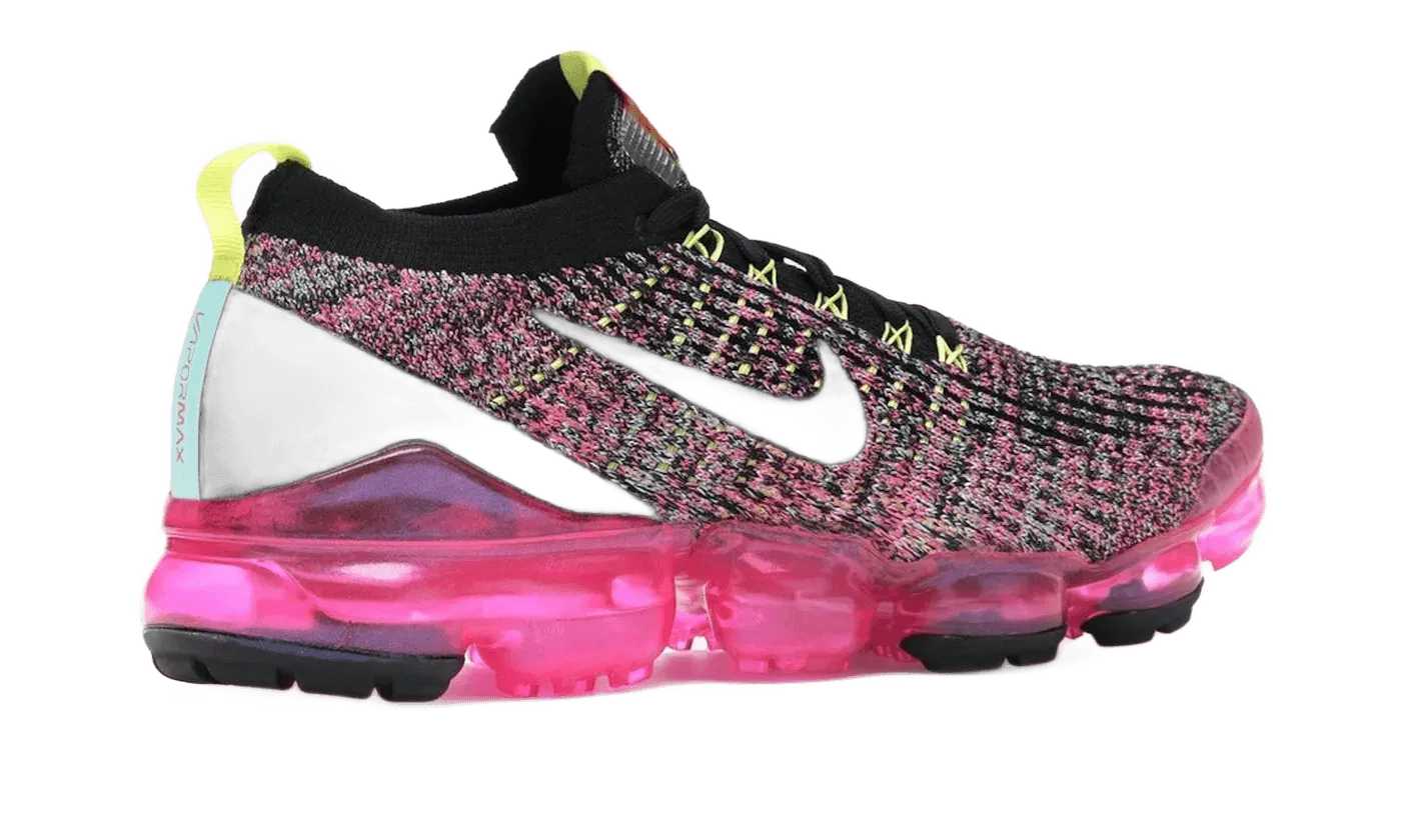 Stable Support Nike Air VaporMax Flyknit 3 Black Pink Blast