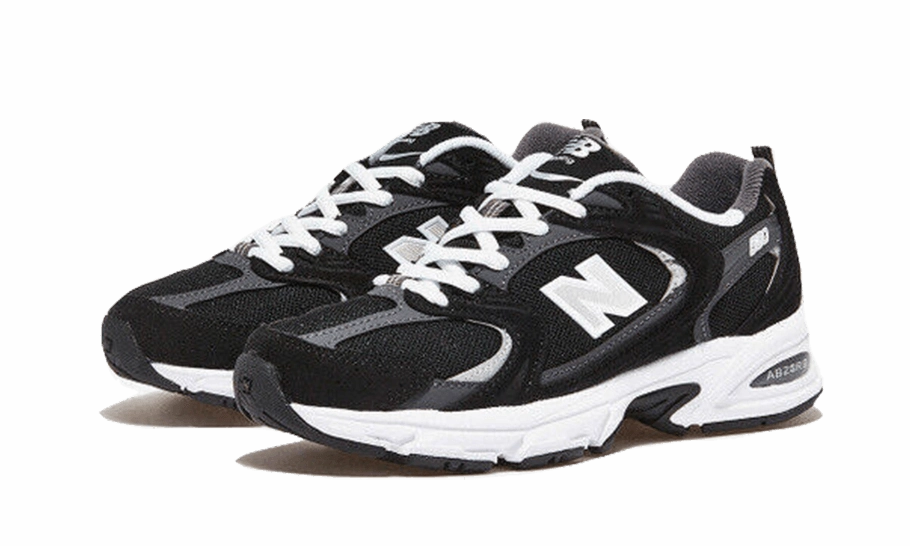 New Balance 530 Classic Black Grey Air Cushioning