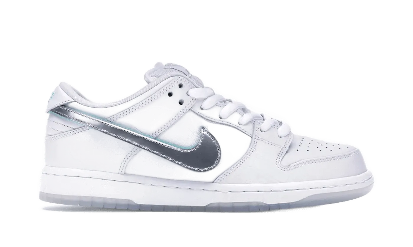 Clean Shape Nike SB Dunk Low Diamond Supply Co. White Diamond