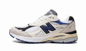 Zero Drop Platforms New Balance 990V3 - Made In USA Cream Blue