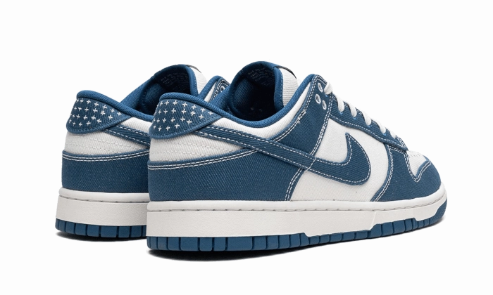 Strong Stride Thermal Regulating Textile Nike Dunk Low Industrial Blue Sashiko
