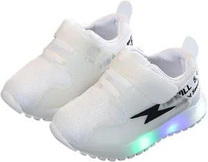 Sneakers for Girls Fashion Casual Luminous Shoes for Kids Running Walking Soft Bottom Breathable Non Slip Sports Shoes