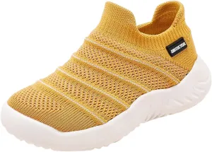 Sneakers for Girls Lightweight Athletic Running Shoes Elastic Breathable Knit School Sports Shoes Slip On Sock Sneakers