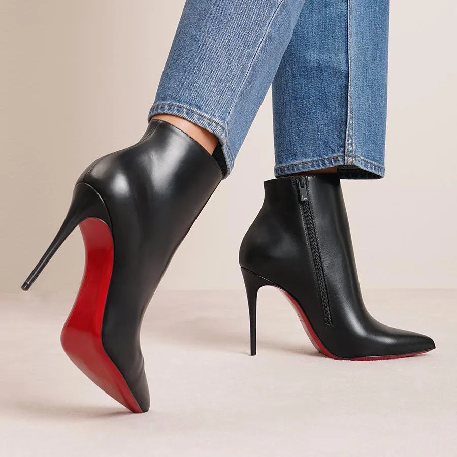 So Kate 100 black leather ankle boots