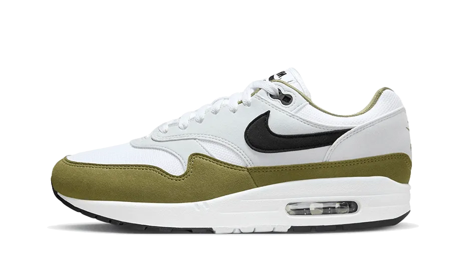Midfoot Stability running socks liner Air Max 1 White Black Medium Olive