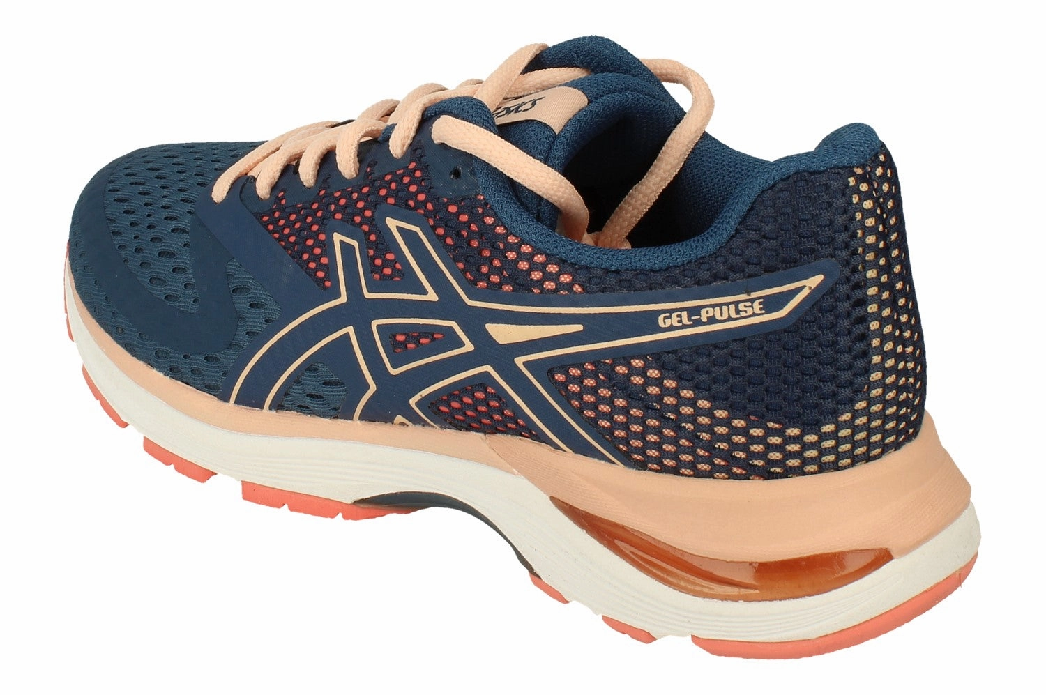 Asics Gel-Pulse 10 Womens 1012A010 402 running in a floating bridge area shoes