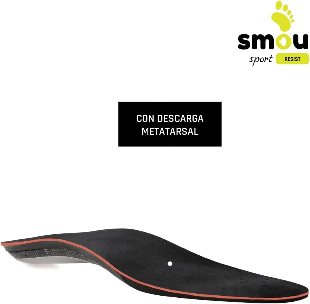 Sport Resist Sport Shock Absorbing Insoles|Running Gel Insoles for Men & Women|Arch Support and Cushioning Insert|Metatarsal & Heel Relief|Men's Size 6-6.5 US/Women´s Size 8-8.5 US (26,2 cm)