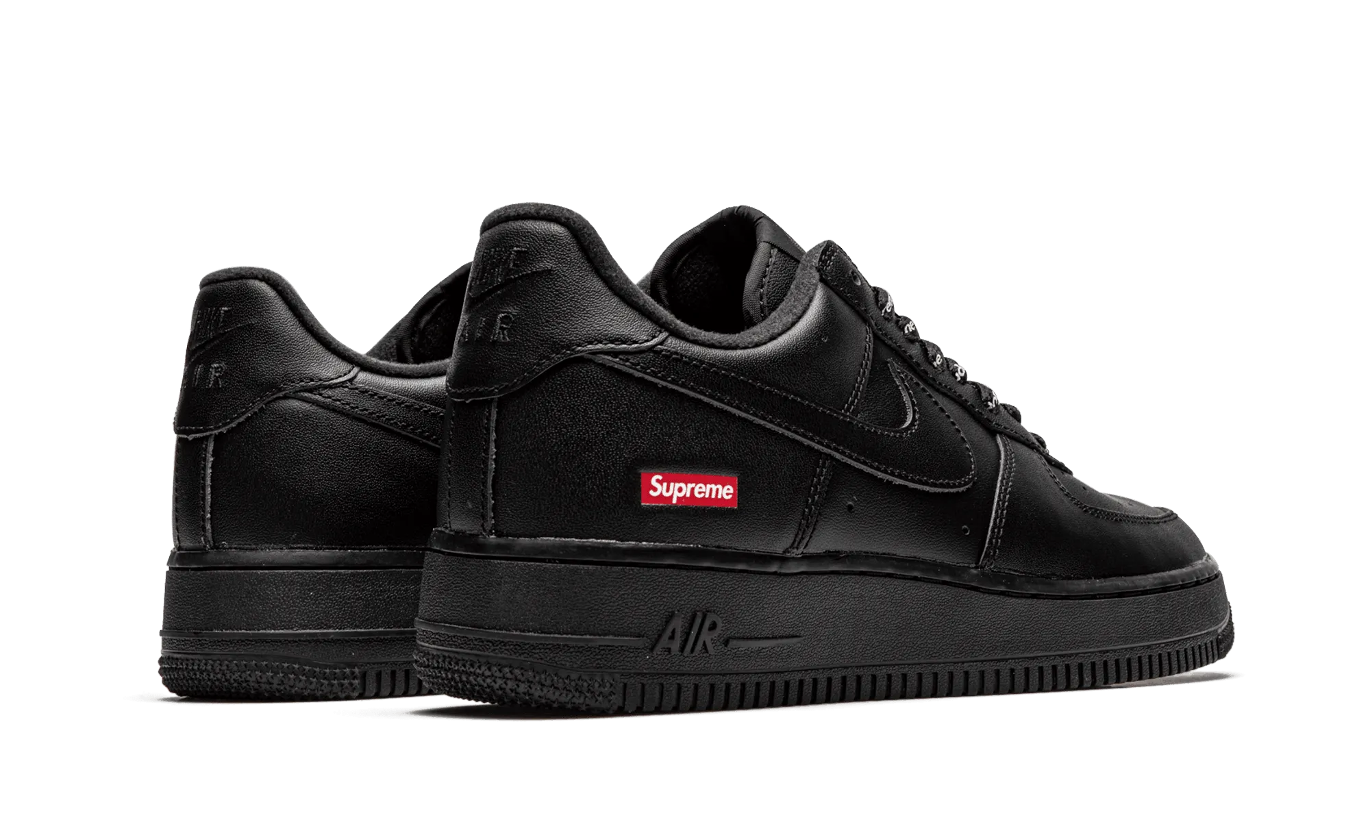 rough - surface running wear running in a school run shoes Air Force 1 Low Black Supreme
