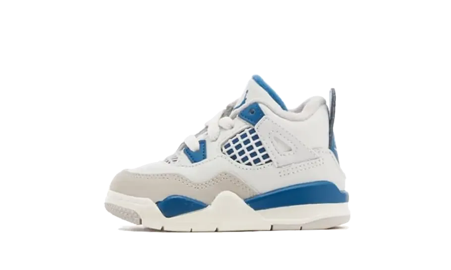 Air Jordan 4 Retro Military Blue (2024) Bb (TD) aerobic footwear running in a tram station area shoes