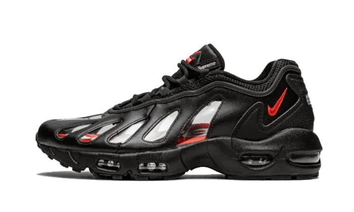 Nike Air Max 96 Black Supreme Quick Style Reflective Detail