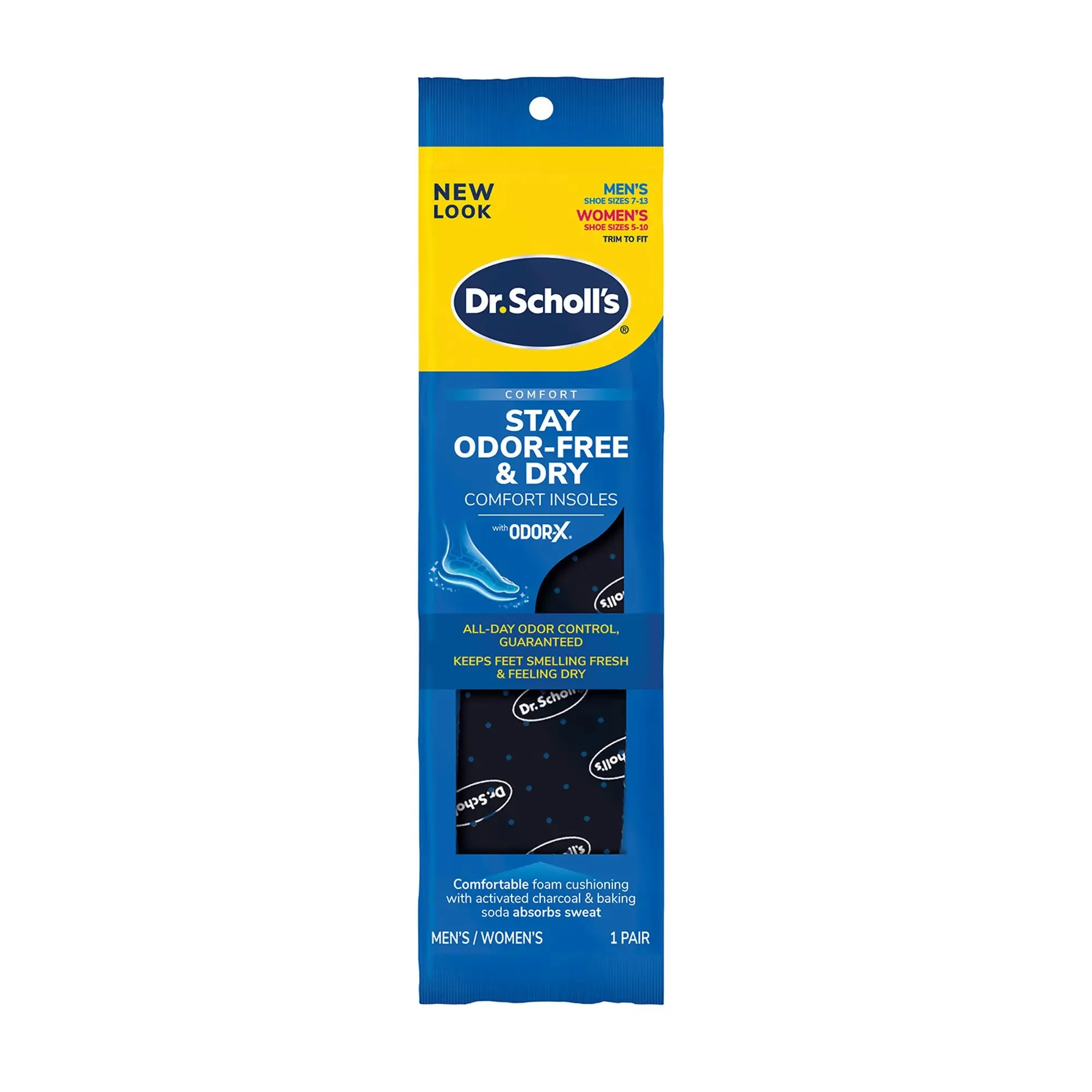 Stay Odor-Free & Dry Comfort Insoles with Odor-X®