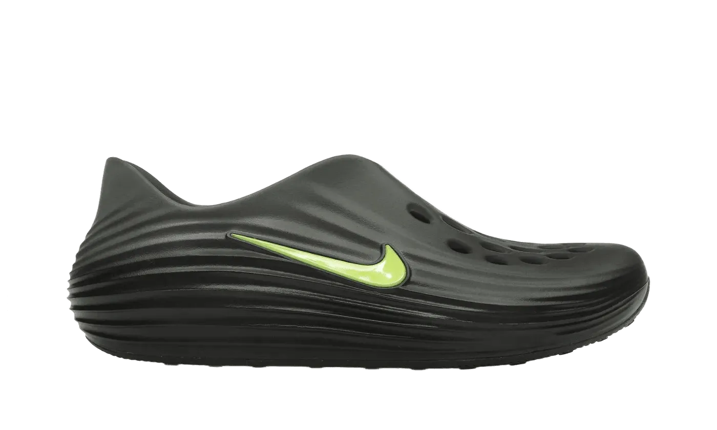 Tear Resistant Upper FlexibleSole Nike ReactX Rejuven8 Black Cool Grey Volt