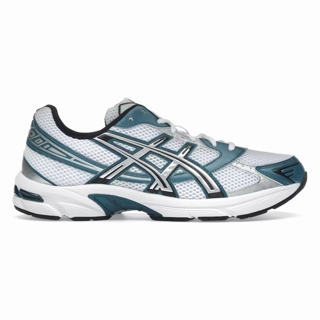 Comfortable Foot Cushion running in a wellness retreat shoes ASICS Gel-1130 White Restful Teal