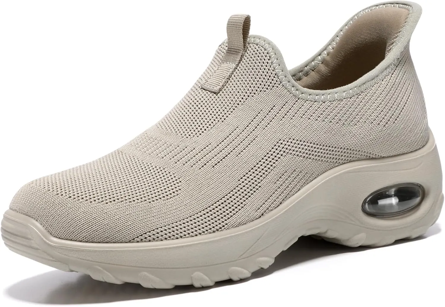 STQ Walking Shoes Women Slip On Sneakers Air Cushion Comfortable Breathable Lightweight Mesh Shoes Shock Absorbing Design Ideal for Plantar Fasciitis All Day Standing