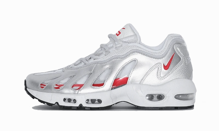 Nike Air Max 96 Metallic Silver Supreme Walking Ease