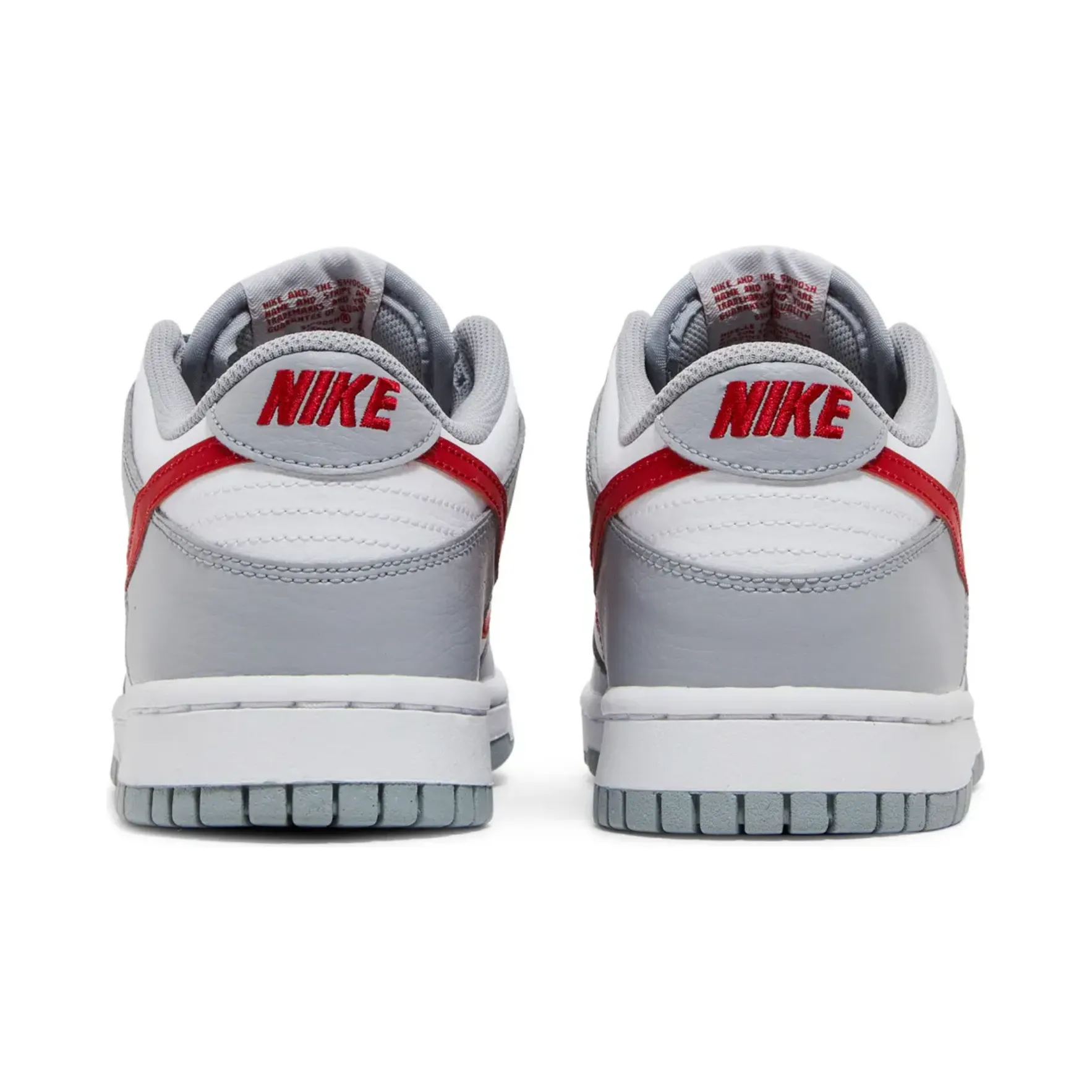 sports shoes for running Nike Dunk Low White Grey Red (GS)