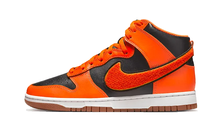 Dunk High University Chenille Swoosh Safty Orange Comfort Padding System