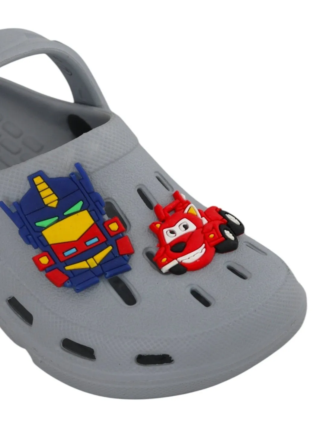 Stylish Clogs with Fun Racing Car and Robot Design for Boys