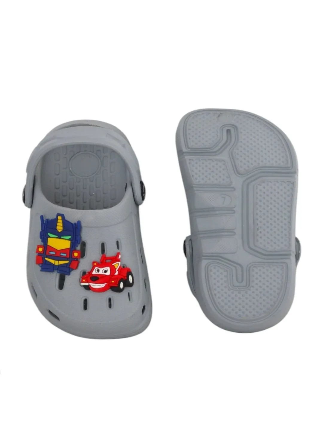 Stylish Clogs with Fun Racing Car and Robot Design for Boys