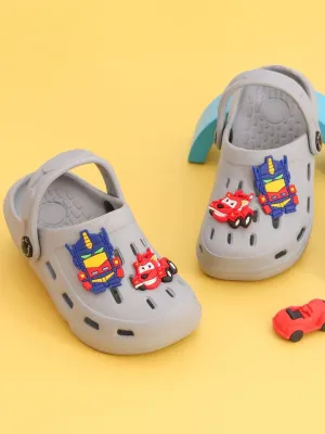Stylish Clogs with Fun Racing Car and Robot Design for Boys