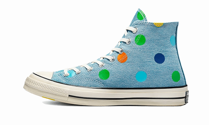 Chuck Taylor All-Star 70s Hi Golf Wang Denim Polka Dots Support arch Peak Path