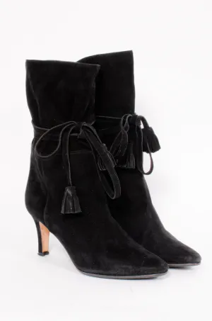 SUEDE TASSEL BOOTIES