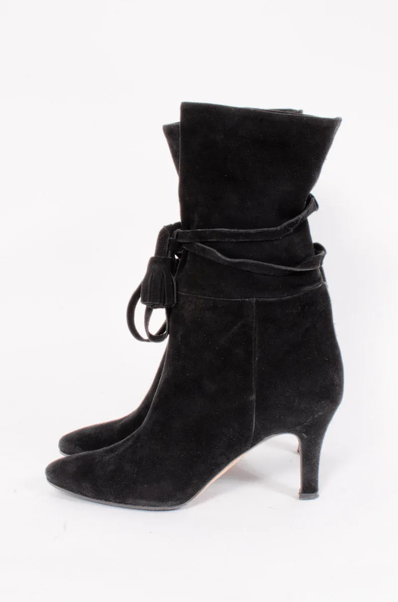 SUEDE TASSEL BOOTIES