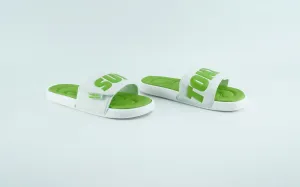 Sunz Tonz Slides for men in green and white