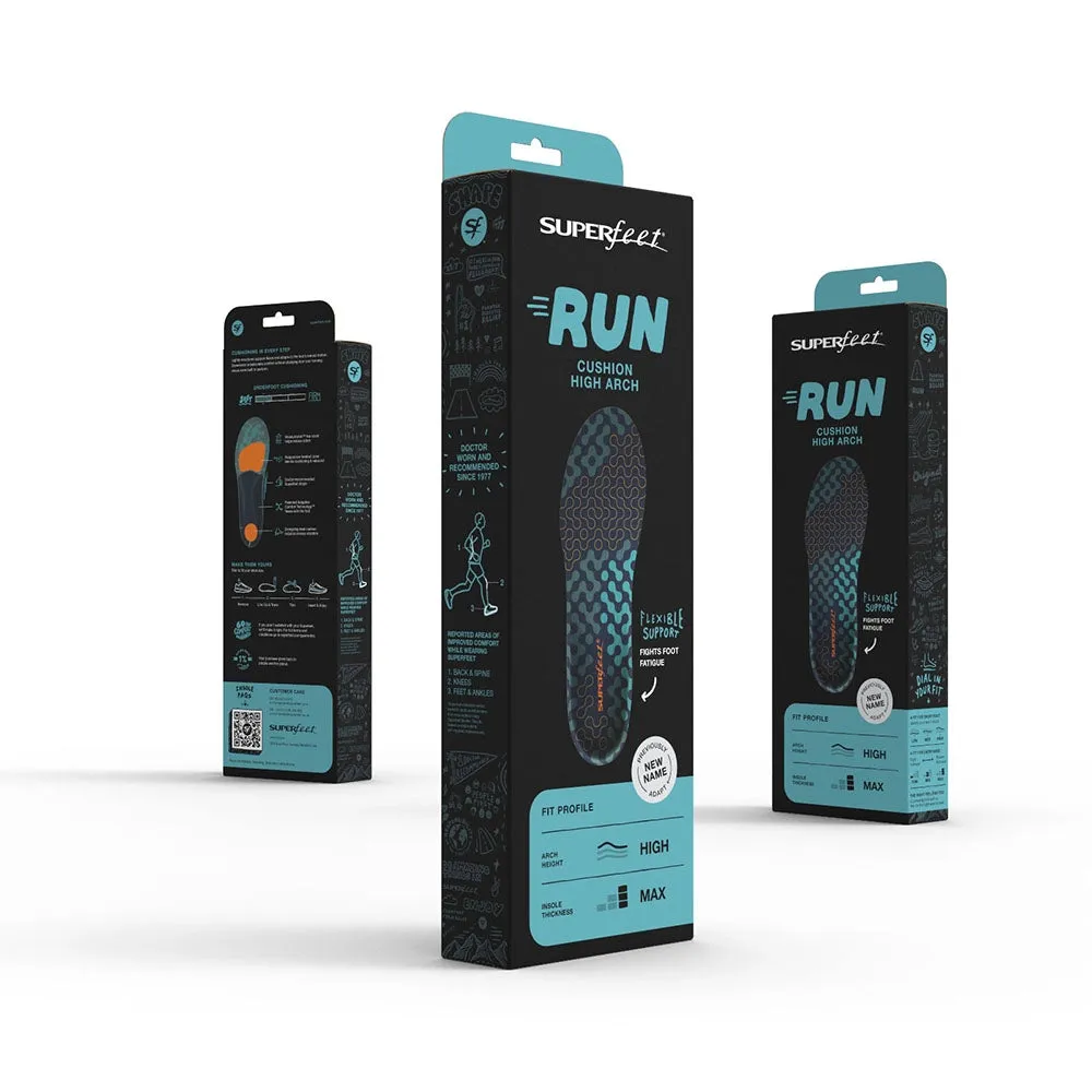 Superfeet Run Cushion High Arch Insoles