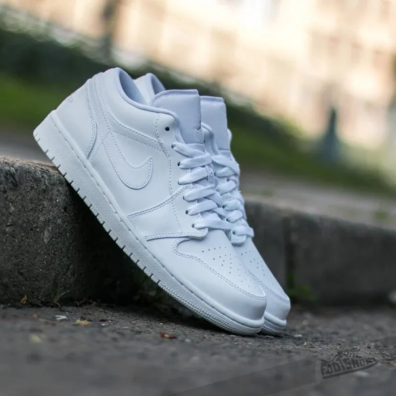Impact Resistant Cushioning Nike Jordan 1 Low Triple White