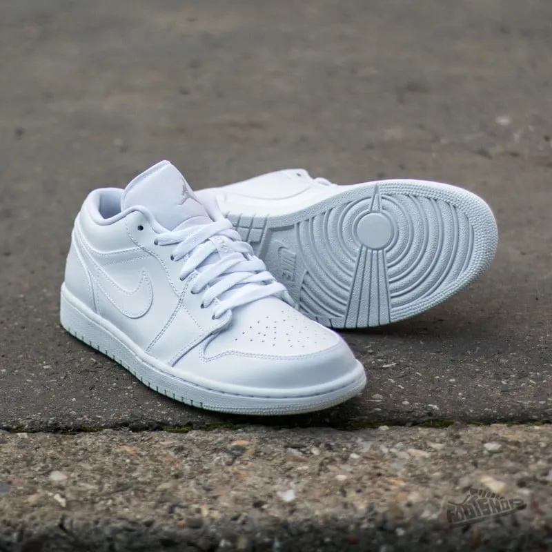 Nike Jordan 1 Low Triple White Gym Shoes