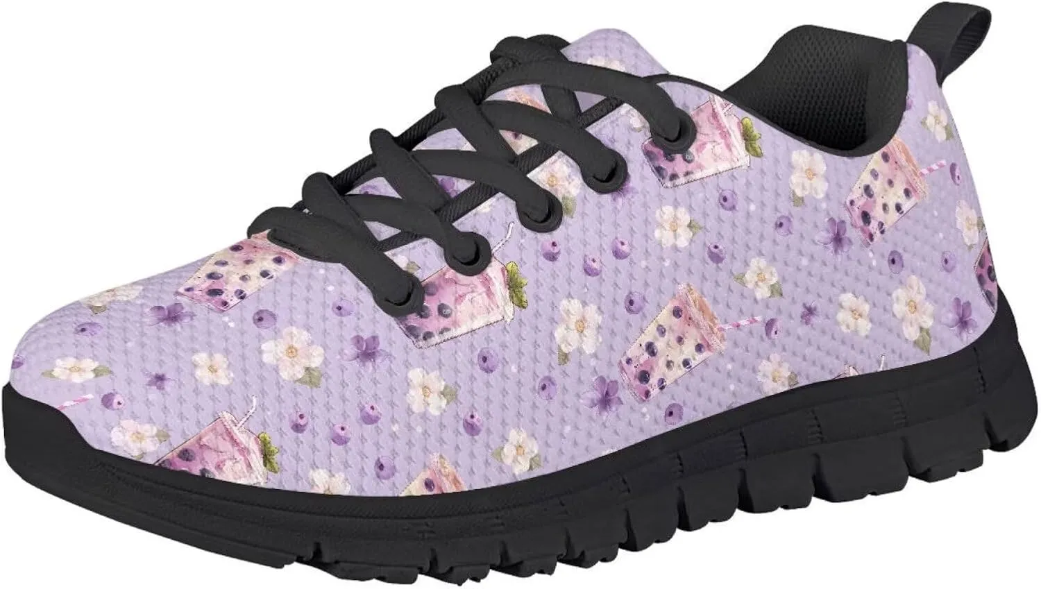 SYtrade Kids Casual Running Sports Shoes for Girls Black Sole Walking Lightweight Gym Sneaker