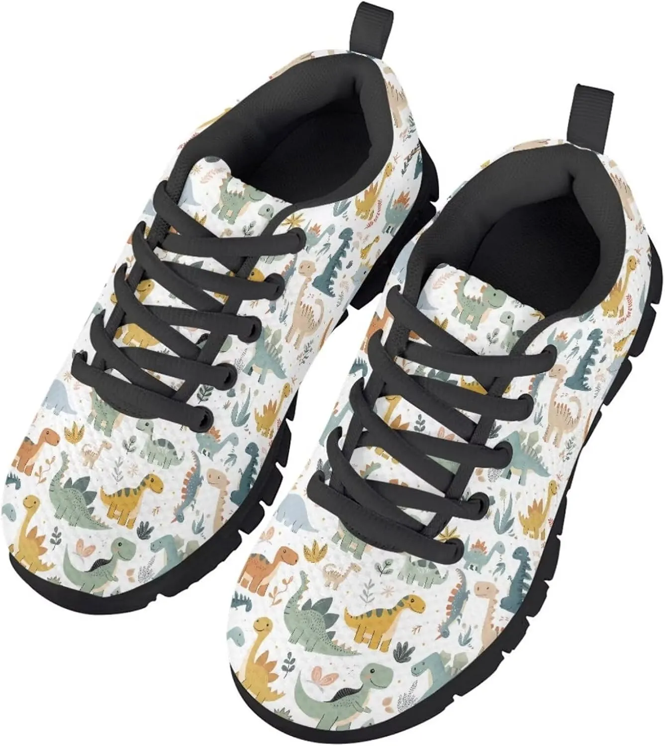 SYtrade Kids Casual Running Sports Shoes for Girls Black Sole Walking Lightweight Gym Sneaker