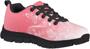 SYtrade Kids Casual Running Sports Shoes for Girls Black Sole Walking Lightweight Gym Sneaker
