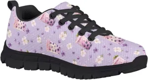 SYtrade Kids Casual Running Sports Shoes for Girls Black Sole Walking Lightweight Gym Sneaker