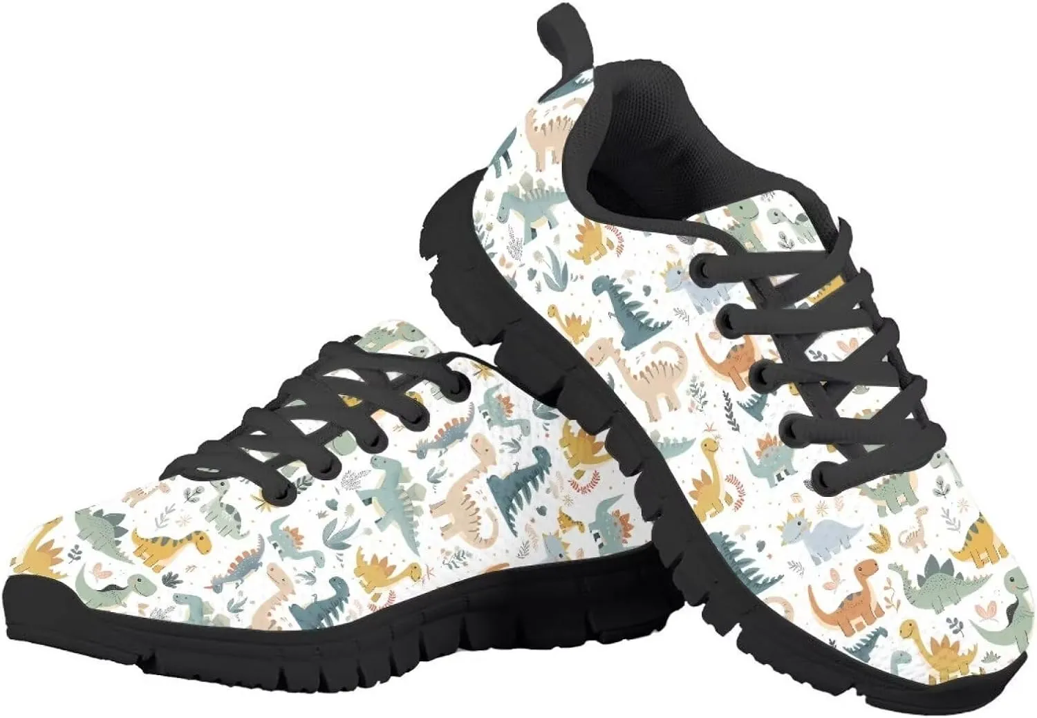 SYtrade Kids Casual Running Sports Shoes for Girls Black Sole Walking Lightweight Gym Sneaker